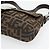 FENDI Zucca Canvas Mamma Baguette Shoulder Bag Black Brown Auth 178872SAM Marrone Nero - vista 10