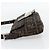 FENDI Zucca Canvas Mamma Baguette Shoulder Bag Black Brown Auth 178872SAM Marrone Nero - vista 4