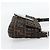 FENDI Zucca Canvas Mamma Baguette Shoulder Bag Black Brown Auth 178872SAM Marrone Nero - vista 5