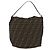 Borsa a tracolla FENDI Zucca Canvas Nero Marrone Auth bs35401 - vista 3