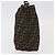 Borsa a tracolla FENDI Zucca Canvas Nero Marrone Auth bs35401 - vista 5