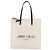 Jimmy Choo Tote Bag Canvas Ivory Silver Auth bs35392A Silber Roh - Ansicht 2