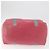 PRADA Boston Bag Canvas Rosa Silber Authentisch 181809 Pink - Ansicht 10