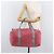 PRADA Boston Bag Canvas Rosa Silber Authentisch 181809 Pink - Ansicht 25