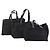 CHANEL New Travel Line Tote Bag Nylon 3 Set Black CC Auth 176442