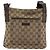 Borsa a Spalla GUCCI GG Canvas Beige Argento 122793 Auth 180064 - vista 2