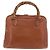 Borsa a Mano GUCCI Bamboo in Pelle 2way Beige Oro 000 1448 0289 Auth BA12991 D'oro - vista 2