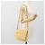 Borsa a tracolla con catena Salvatore Ferragamo in tela e pelle beige oro Auth ka4517A - vista 23