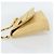 Borsa a tracolla con catena Salvatore Ferragamo in tela e pelle beige oro Auth ka4517A - vista 4