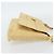 Borsa a tracolla con catena Salvatore Ferragamo in tela e pelle beige oro Auth ka4517A - vista 5