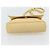 Borsa a tracolla con catena Salvatore Ferragamo in tela e pelle beige oro Auth ka4517A - vista 9
