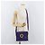 Céline Borsa a Spalla CELINE Circle in Pelle Viola e Oro Autentica 181402A D'oro Porpora - vista 24