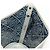 CHANEL Camelia Chain Shoulder Bag Vinyl Blue Silver CC Auth 171291SAM Argento - vista 20