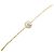 Autre Marque Bracciale con charm in oro giallo 18K con diamanti D'oro