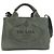 Borsa Tote Prada Canapa 1BG439 Grigio - vista 2