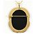 Autre Marque Collana in oro giallo 18K con diamante e onice D'oro - vista 3