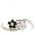 Autre Marque 18K Weißgold-Ring mit schwarzen Diamanten Golden