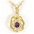 Autre Marque Collana in oro 18K con ametista e diamante D'oro - vista 3