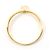 Autre Marque 18K Gelbgold-Ring mit Diamant Golden - Ansicht 2