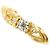 Autre Marque 18K Gelbgold-Ring mit Diamanten Golden