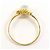 Autre Marque 18K Gelbgoldring mit Aquamarin Golden - Ansicht 2