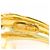 Autre Marque 18K Gelbgold-Ring mit Zirkonia Golden - Ansicht 4