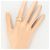 Autre Marque Diamantring aus PT900-Platin und 18K Gelbgold Golden - Ansicht 6