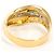Autre Marque Eleganter Diamantring aus 18K Gold und Platin Golden - Ansicht 4