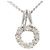 Autre Marque Collana in diamanti in oro bianco 18K e platino D'oro