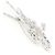 Autre Marque Collana in oro bianco 14K/18K con diamanti - vista 2