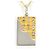 Autre Marque Collana in oro giallo 18K con diamante marrone D'oro
