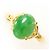 Autre Marque 18K Gelbgold-Ring mit Jade Golden