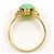 Autre Marque 18K Gelbgold-Ring mit Jade Golden - Ansicht 2