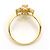 Autre Marque 18K Gelbgold-Ring mit braunem Diamanten Golden - Ansicht 2