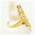 Autre Marque 18K Gelbgold- und Platinring mit Diamant Golden - Ansicht 3