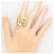 Autre Marque 18K Gelbgold- und Platinring mit Diamant Golden - Ansicht 8