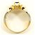 Autre Marque Anello a fascia elegante in platino e oro giallo D'oro - vista 3