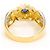 Autre Marque Anello a fascia elegante in platino e oro giallo D'oro - vista 4