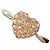 Autre Marque PT900 Platin- und Roségold-Ring mit Diamant Pink Golden