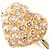 Autre Marque PT900 Platin- und Roségold-Ring mit Diamant Pink Golden - Ansicht 2