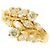 Autre Marque 18K Gelbgold-Ring mit Diamanten Golden