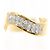 Autre Marque Platin- und Gelbgold-Diamantring Golden