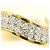Autre Marque Platin- und Gelbgold-Diamantring Golden - Ansicht 2