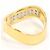 Autre Marque Platin- und Gelbgold-Diamantring Golden - Ansicht 4