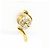 Autre Marque Orecchini a lobo in oro giallo 18K e diamante D'oro