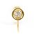 Autre Marque Orecchini a lobo con diamante in oro giallo 18K D'oro