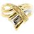 Autre Marque Platin- und Gelbgold-Ring mit Diamant Golden
