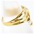 Autre Marque Platin- und Gelbgold-Ring mit Diamant Golden - Ansicht 3