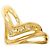 Autre Marque 18K Gelbgold-Ring mit Diamant Golden
