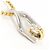 Autre Marque Elegante collana in platino e oro giallo D'oro - vista 2